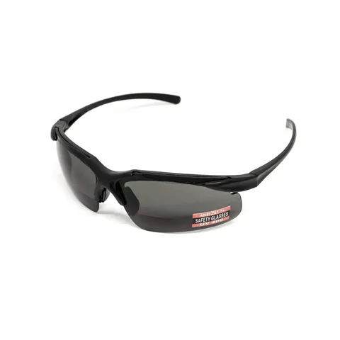 Окуляри біфокальні (захисні) Global Vision Apex Bifocal +2.0 (gray) сірі, Чорний — фото 8