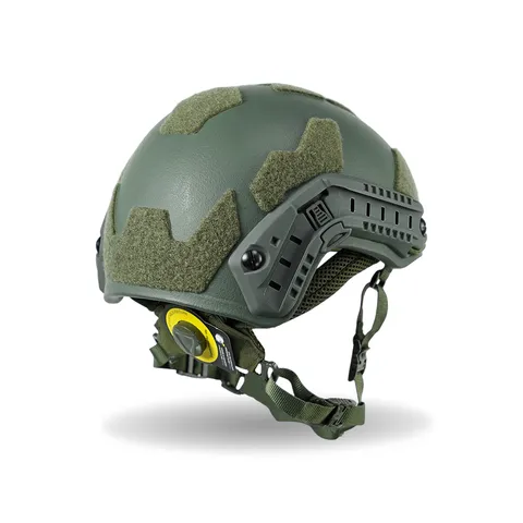 Кевларовий балістичний шолом FAST GEN III Kevlar Olive з кріпленням NVG та рейками — фото 4