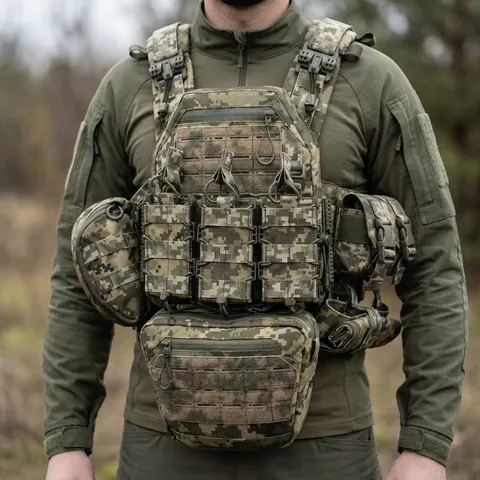 Комплект Kiborg Плитоноска GU gen.2 + 8 підсумків Піксель — фото 3
