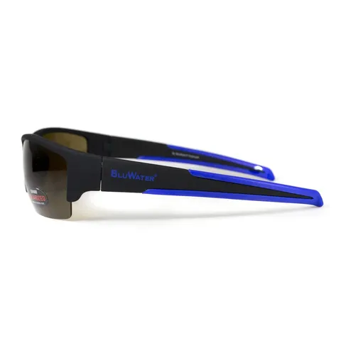 Окуляри поляризаційні BluWater Daytona-2 Polarized (brown), гідрофобні коричневі лінзи (Repelon™), Синій — фото 4