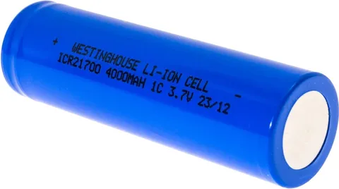Акумулятор Westinghouse ICR21700 4000 mAh 3.7V Li-ion без плати захисту Flat Top — фото 2