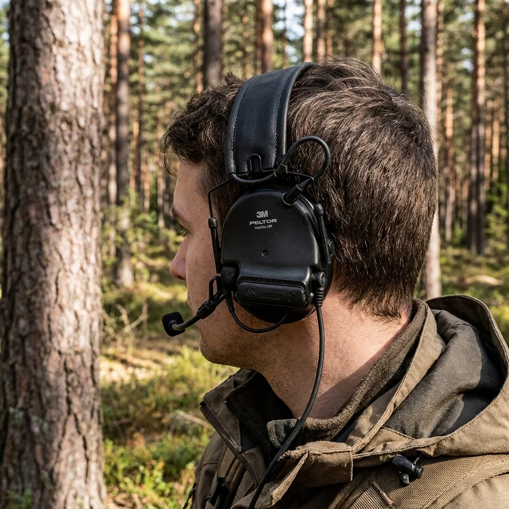 Активні навушники 3M Peltor ComTac XPI з 1 аудіовиходом PELTOR (MT20H682FB-38SV))