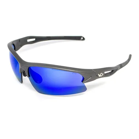 Окуляри захисні Venture Gear MontEagle GunMetal (ice blue mirror) Anti-Fog, дзеркальні сині, Сірий — фото 2