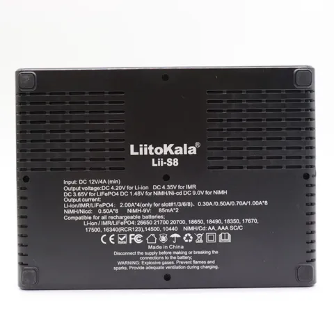 Зарядний пристрій LiitoKala Lii-S8 на 8 каналів для акумуляторів + автомобільний кабель — фото 6