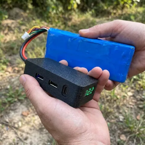 Перехідник блок живлення для заряджання телефона від fpv батареї 2 USB + 1 TYPE - C виходи Kiborg — фото 3