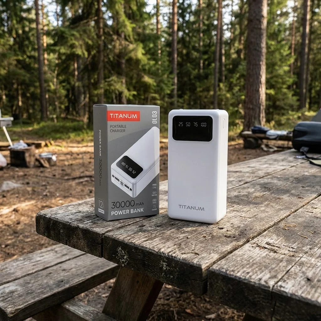 Повербанк 30000mAh TITANUM OL03 White