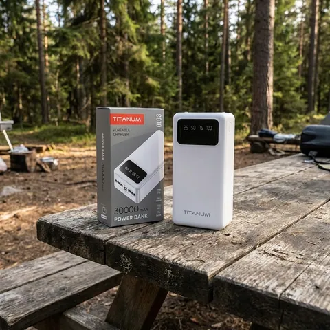 Повербанк 30000mAh TITANUM OL03 White