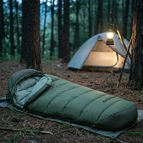 Спальний мішок з капюшоном Naturehike B400 NH21MSD11, зелений