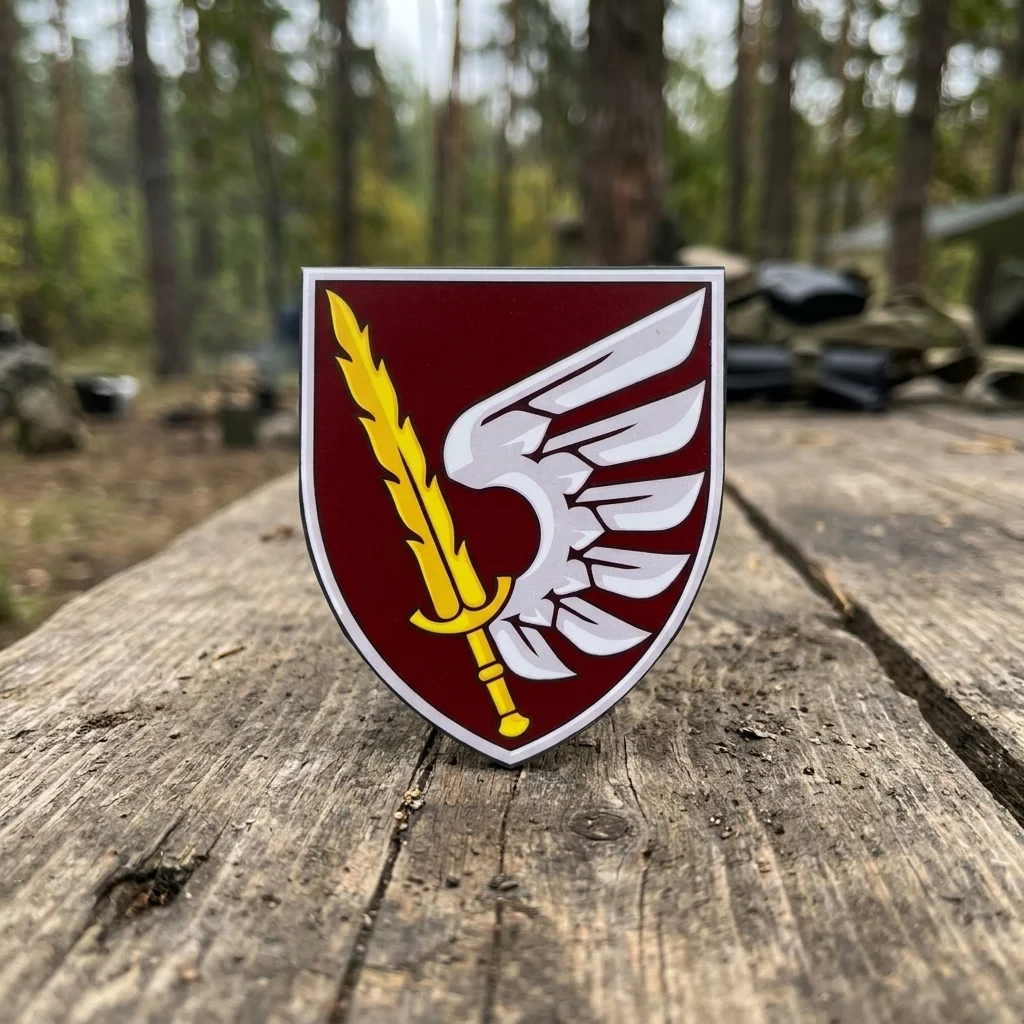 Магніт-Шеврон 79 ОДШБР 14*16,5 см сувенір подарунок