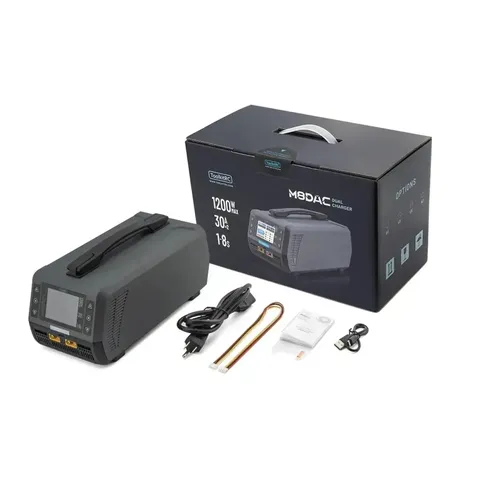 Зарядний пристрій ToolkitRC M8DAC 1200W Dual Channel AC 100–240V | Професійний балансир для LiPo/LiHV 1–8S — фото 2