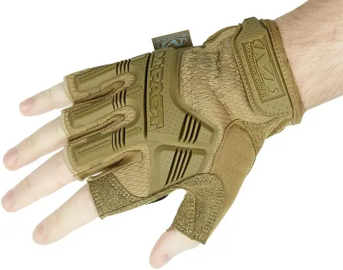 Рукавиці койот Mechanix M-Pact Fingerless — фото 11