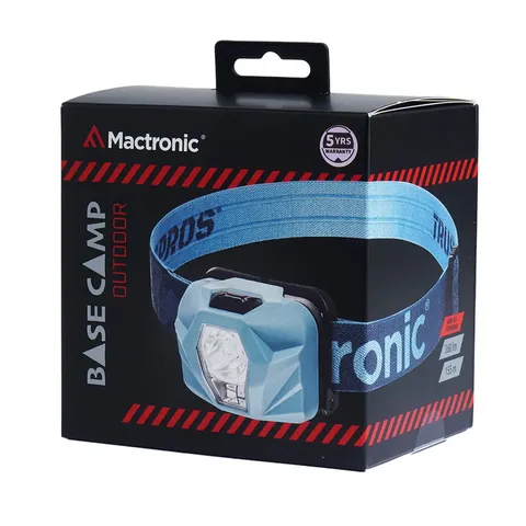Ліхтар налобний Mactronic Base Camp (360 Lm) Cool White/Warm White/Red LED USB Recharge (AHL0112) — фото 4