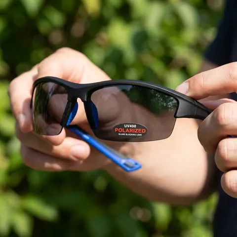 Окуляри поляризаційні BluWater Daytona-1 Polarized (gray), сірі гідрофобні лінзи (Repelon™), Синій — фото 3