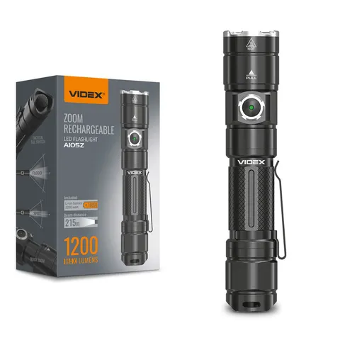 Портативний світлодіодний ліхтарик VIDEX VLF-A105Z 1200Lm 5000K — фото 2
