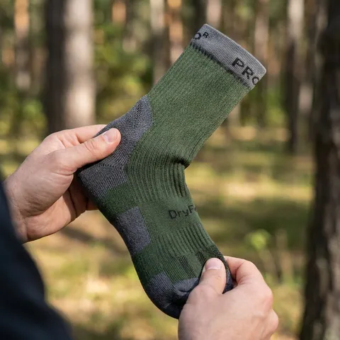 Демісезонні компресійні шкарпетки MidDry+ Олива/Сірий — фото 3