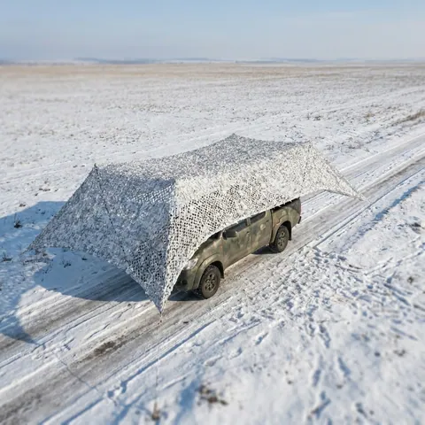 Зимова маскувальна сітка Militex Зимовий мультикам 6х10м (площа 60 кв.м.)