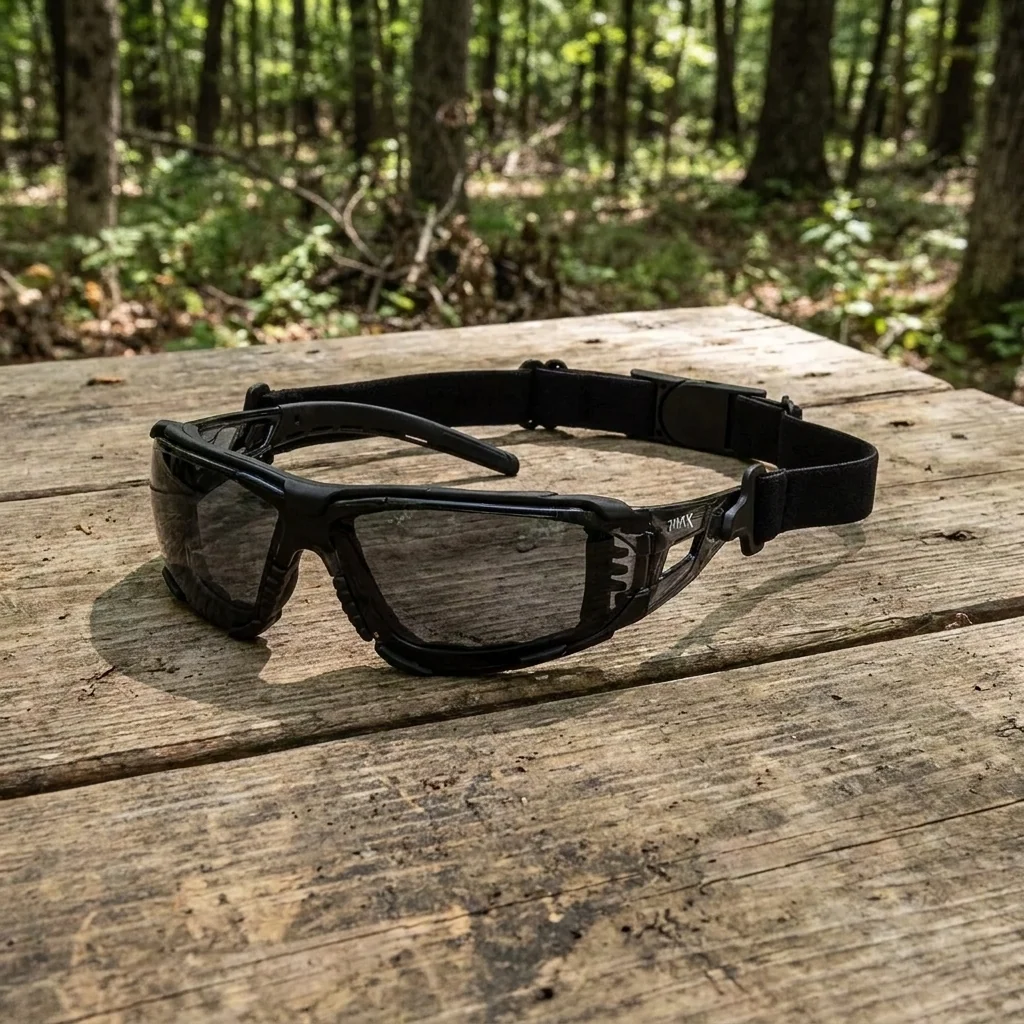 Окуляри захисні з ущільнювачем Pyramex Fyxate (gray) Super Anti-Fog H2MAX, сірі, Чорний