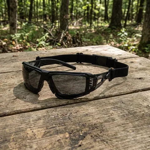 Окуляри захисні з ущільнювачем Pyramex Fyxate (gray) Super Anti-Fog H2MAX, сірі, Чорний