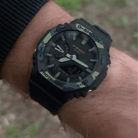 Годинник Casio G-SHOCK GA-2100SU-1AER - чорний / камо — фото 7