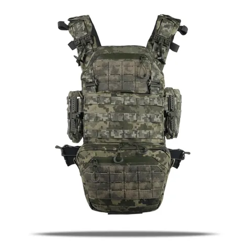 Комплект Плитоноска Kiborg GU Gen.2 з двома підсумками та захистом 1 класу Піксель — фото 12