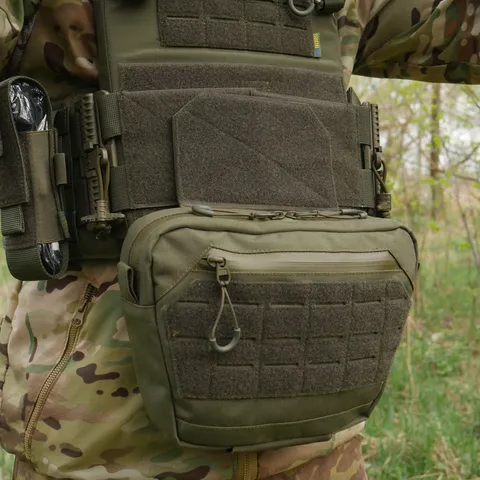 Сумка-напашник XL Kiborg GU Cordura з NIR-просоченням (Хакі) — фото 11