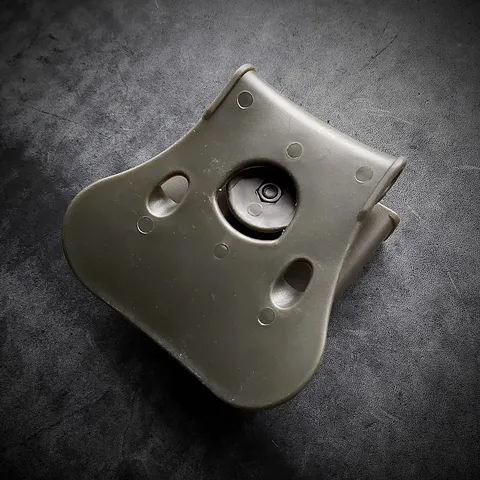 Кобура поясна пластикова під Glock 19 олива — фото 3