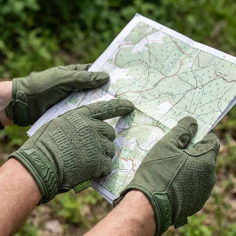 Рукавиці олива Mechanix — фото 3