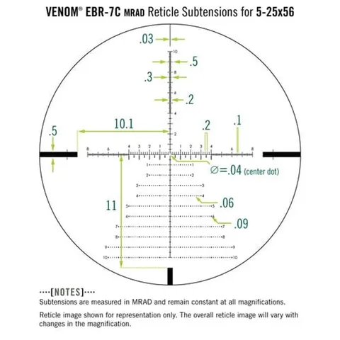 Приціл оптичний Vortex Venom 5-25x56 FFP з сіткою EBR-7C MRAD — фото 12