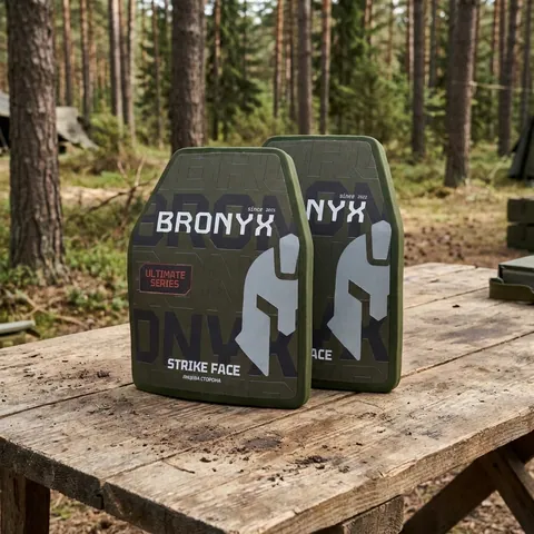 Бронеплити 5 класу Ultimate BRONYX (НВМПЕ + B₄C) (2шт)