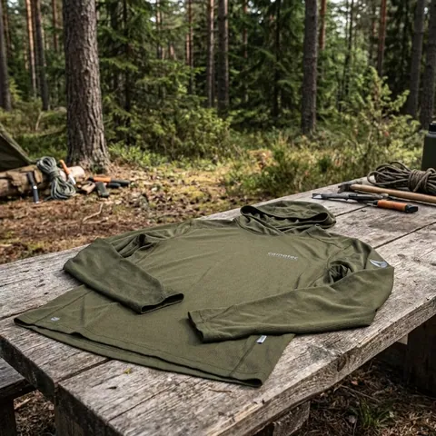 Лонгслів Camotec Chiton Hood CoolPass(олива)