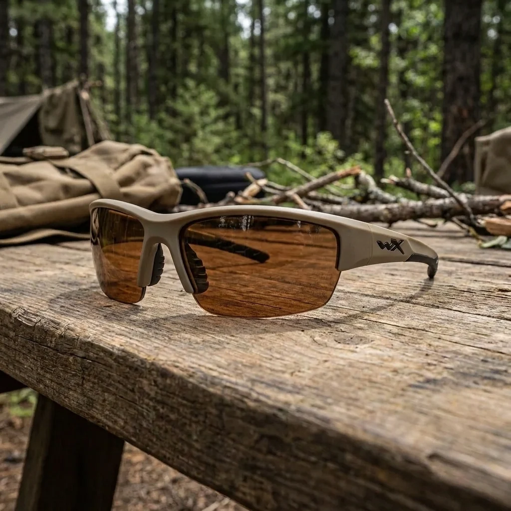 Окуляри балістичні Wiley X WX Valor 2.5. 3 лінзи (Grey/Clear/Light Rust) оправа Tan