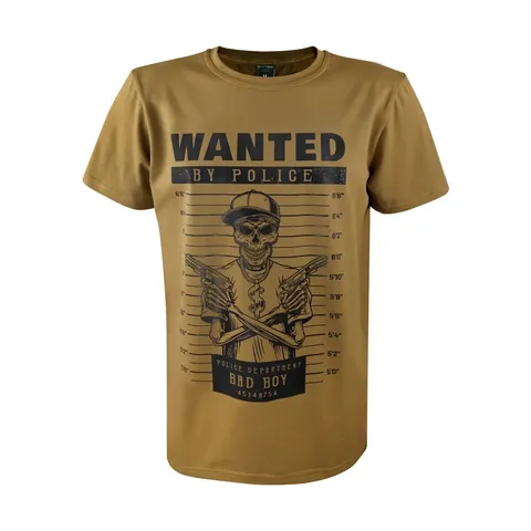 Футболка з принтом Wanted Bad Boy кулір шовкографія койот — фото 9