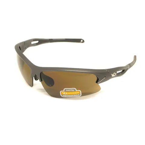 Окуляри захисні Venture Gear MontEagle GunMetal (bronze) Anti-Fog, коричневі в оправі кольору "темний металік", Темний металік — фото 2