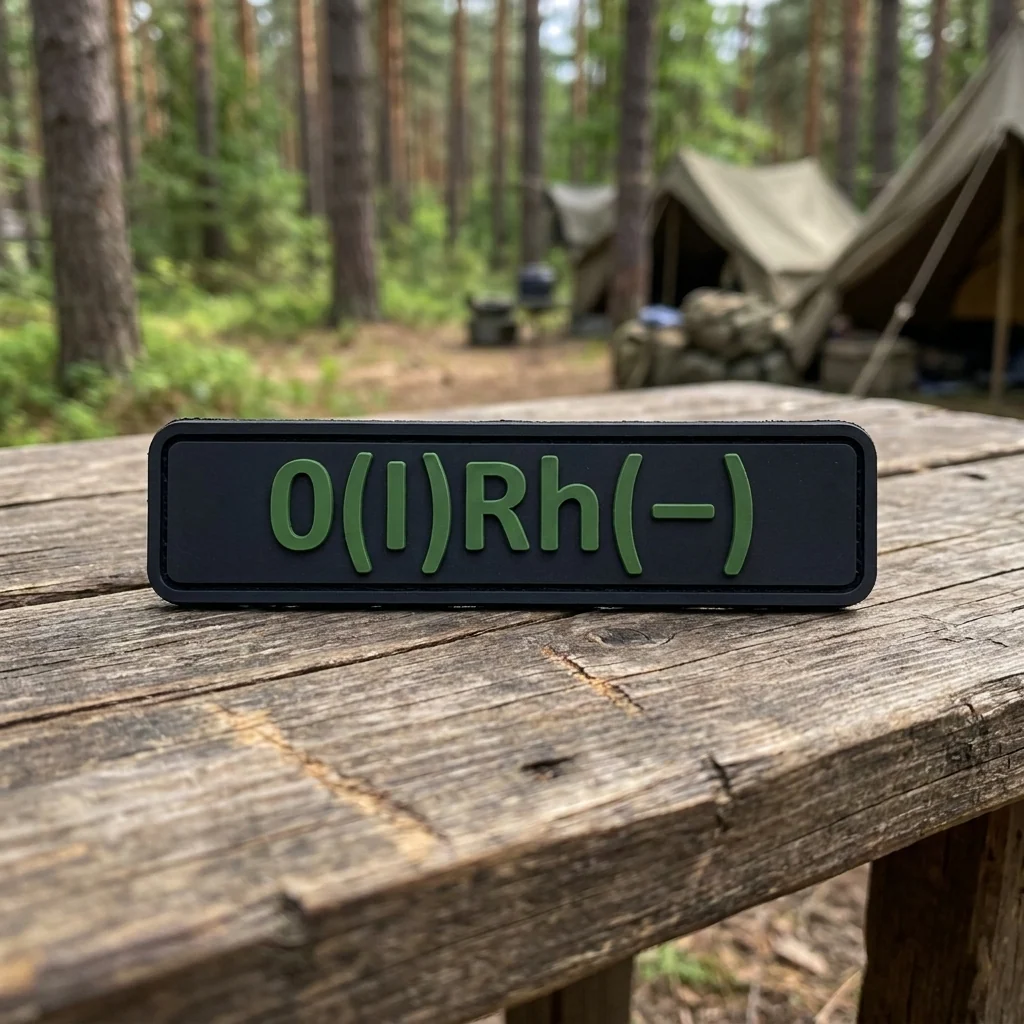 ПВХ патч (шеврон) "Група крові" (Ph та кольори в ассортименті)