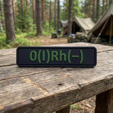 ПВХ патч (шеврон) "Група крові" (Ph та кольори в ассортименті)