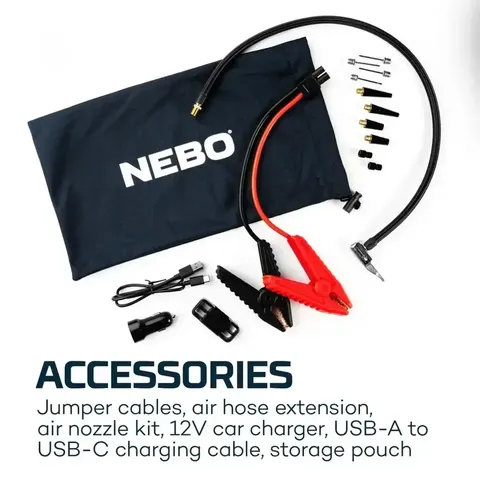 Стартовий пристрій Nebo Assist Air Jump Starter (NB NEB-PBK-0004-G) — фото 4