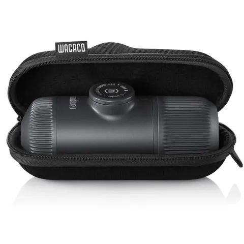 Портативна еспресо-кавоварка Wacaco Nanopresso сіра з чохлом, механічна, для меленої кави — фото 6