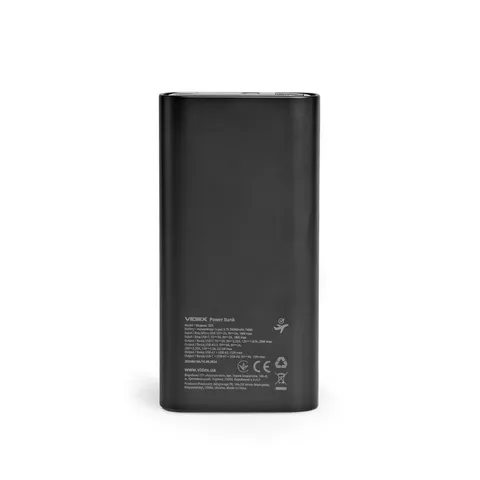Повербанк 20000mAh VIDEX VPB-320 22.5W Black — фото 4