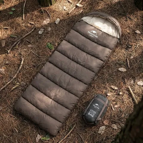 Спальник з капюшоном Naturehike U350 NH20MSD07, (1°C), лівий, коричневий — фото 3