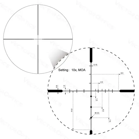 Приціл оптичний Vector Optics Hugo 6-24x50 (25,4 мм) SFP — фото 10