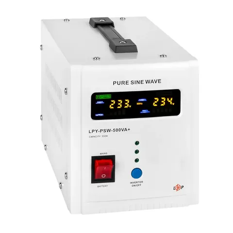 ДБЖ з правильною синусоїдою 12V LPY-PSW-500VA+ (350Вт) 5A/10A — фото 9