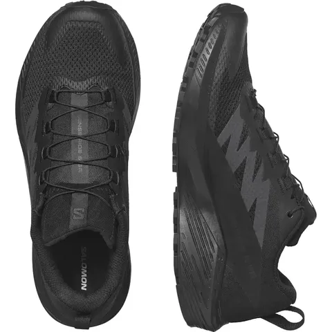 Кросівки Salomon Sense Ride 5 SR дихаюча сітка (Чорні) — фото 7