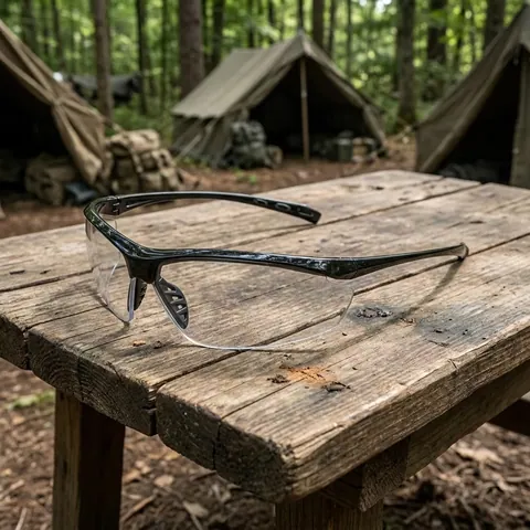 Окуляри захисні Global Vision Lieutenant (clear) прозорі, Чорний