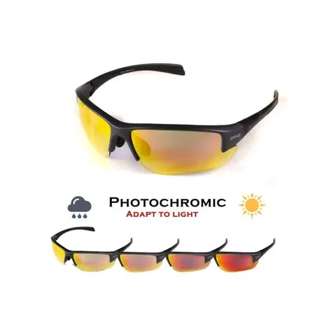 Окуляри фотохромні (захисні) Global Vision Hercules-7 Photochromic Anti-Fog (G-Tech™ red), фотохромні дзеркальні червоні, Чорний — фото 2