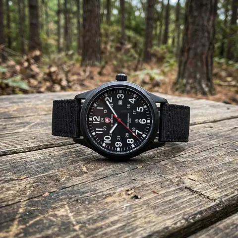 Чоловічий тактичний годинник Cheetah Command Black