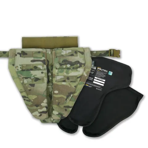Потрійний захист паху/напашник з балістичним захистом 2 клас Militex cordura USA Мультикам — фото 2