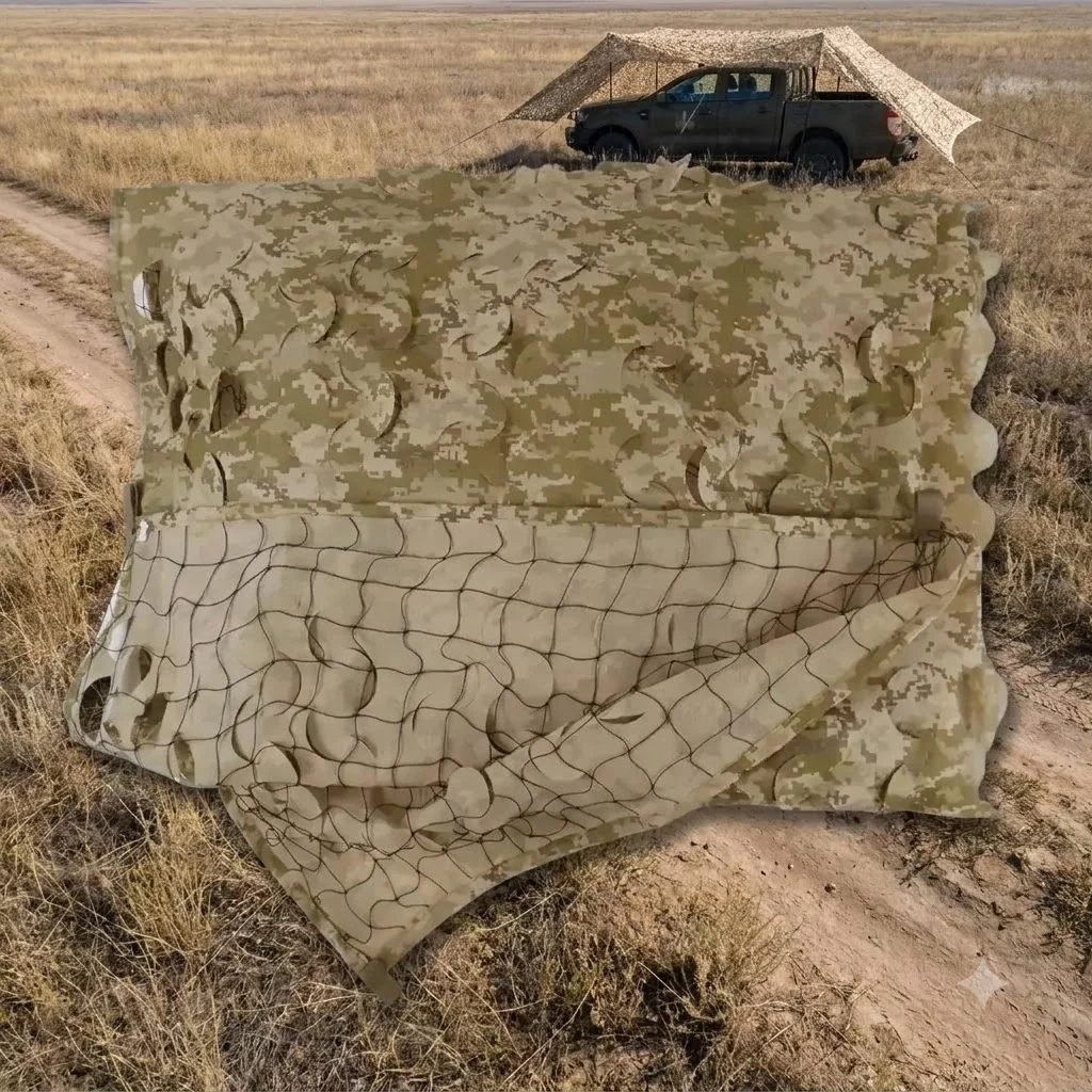 Антидронова маскувальна сітка Militex з основою Альпійська клякса 10х15м (площа 150 кв.м.)