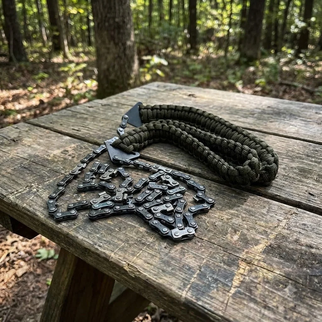 Сталева пилка ланцюгова BaseCamp Paracord Saw