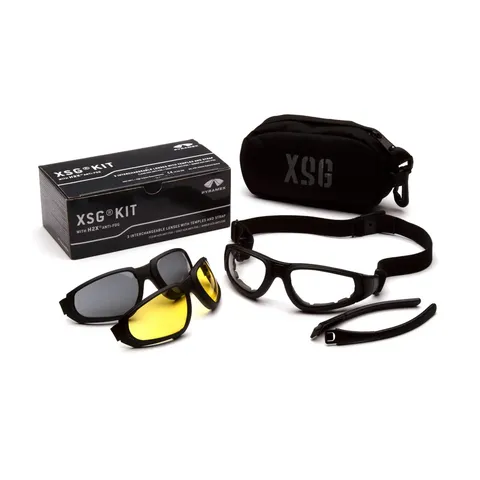 Окуляри захисні зі змінними лінзами Pyramex XSG Kit (змінні лінзи), Anti-Fog, Чорний — фото 2