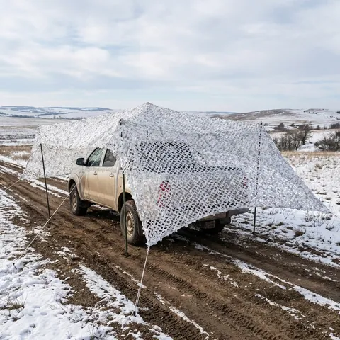 Зимова маскувальна сітка Militex Зимовий мультикам 5х7м (площа 35 кв.м.)